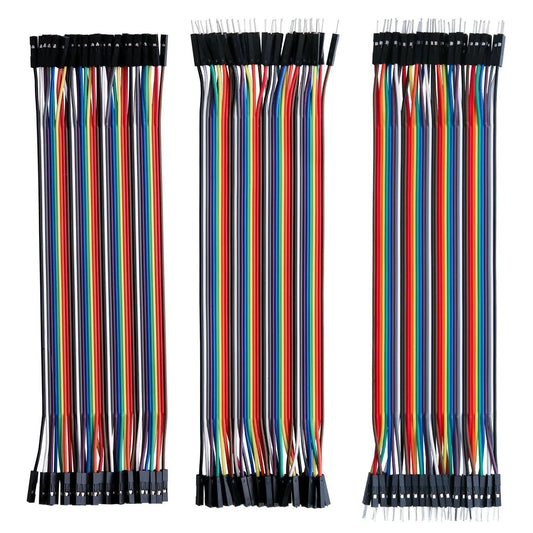 Dupont Line 20CM 40Pin Male to Male + Male to Female and Female to Female Jumper Wire Dupont Cable for Arduino DIY KIT