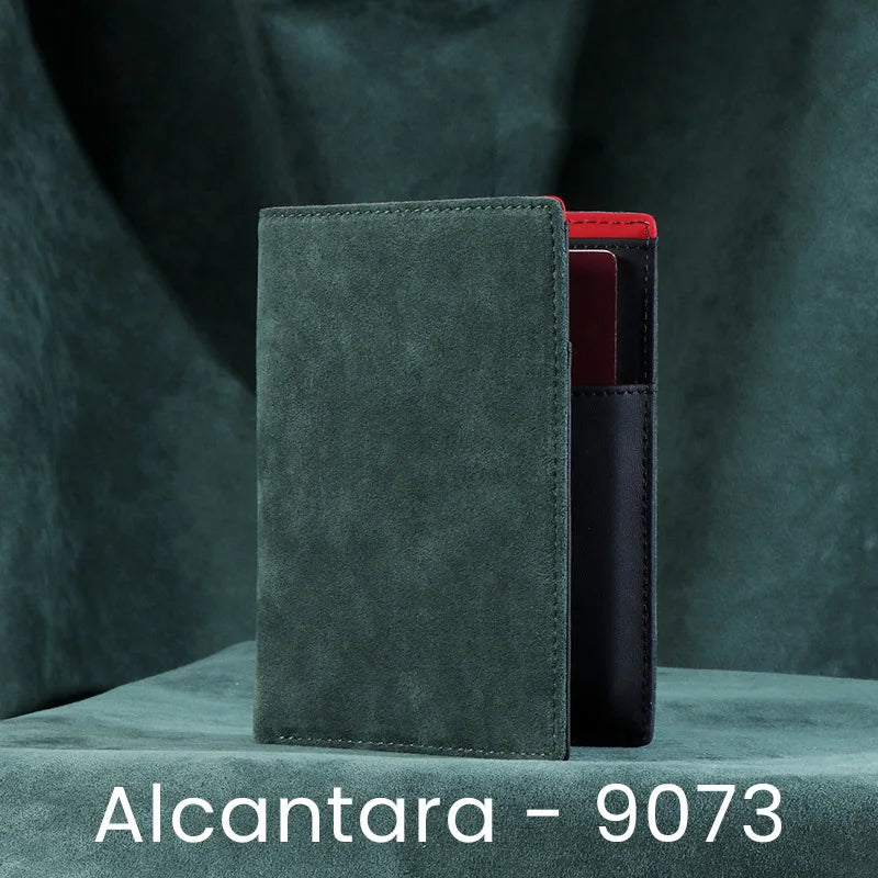 YMW ALCANTARA Passport Bag Wallet Women & Man Card Holder Bag Luxury Supercar Interior Artificial Leather Package