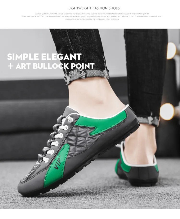 2025 Summer Slippers for Men Trendy Men's Flat Bottom Casual Shoes Soft Sole Support Shoes Men's Sneakers Zapatos De Hombre - Shoppiline