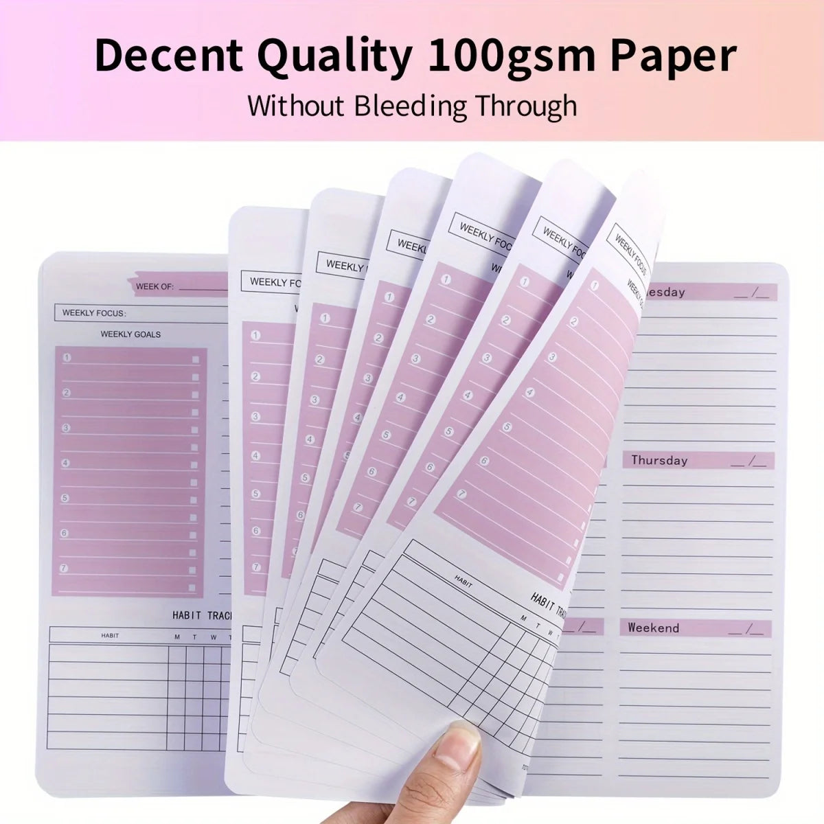 Clearance_2026 Tree Pattern Spiral Bound Weekly Planner & Notebook & Schedule Organizer, Stationery For Office & School & Study,