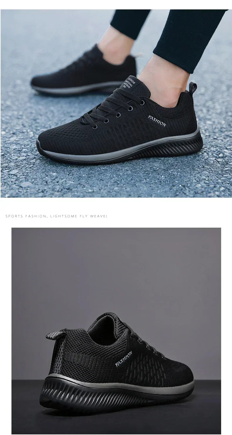 2026 Men Running Walking Knit Shoe Casual Sneakers Breathable Sports Running Athletic Gym Lightweight Outdoor Women Shoes Size