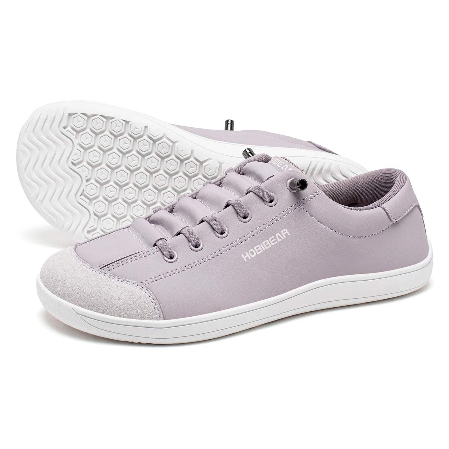 HOBIBEAR Unisex Barefoot Wide Toe Shoes Women Men Artificial Leather Minimalist Sneakers Adjustable Slip On Walking Shoes - Shoppiline