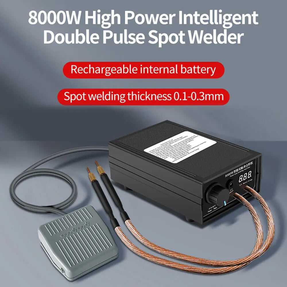 8000W Mini Spot Welder Kit DIY Automat 18650 Battery Pack Welding Portable Spot Welding Machine Pen For 0.15MM Nickel Strip - Shoppiline