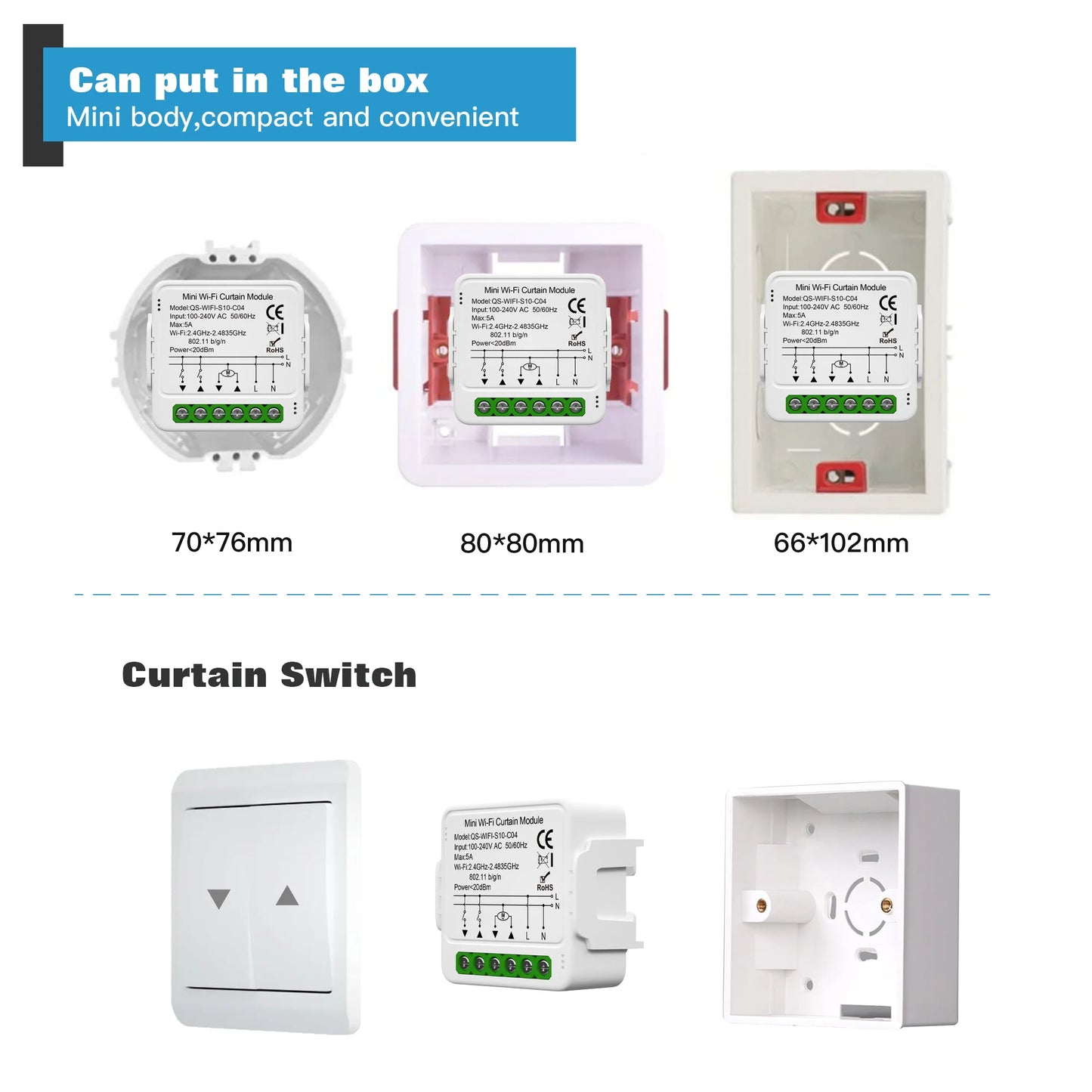 Module d'interrupteur intelligent Tuya WiFi Zigbee pour rideaux roulants, volets, moteur, contrôle par application, fonctionne avec Alexa Google Home Smart Life