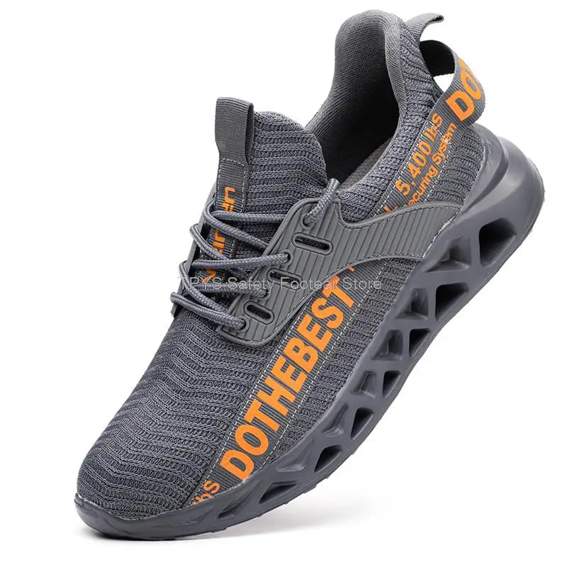 Anti-puncture Safety Shoes With Steel Toe Work Shoes Men Women Lightweight Safety Work Boots Breathable Sport Safety Shoes Unise