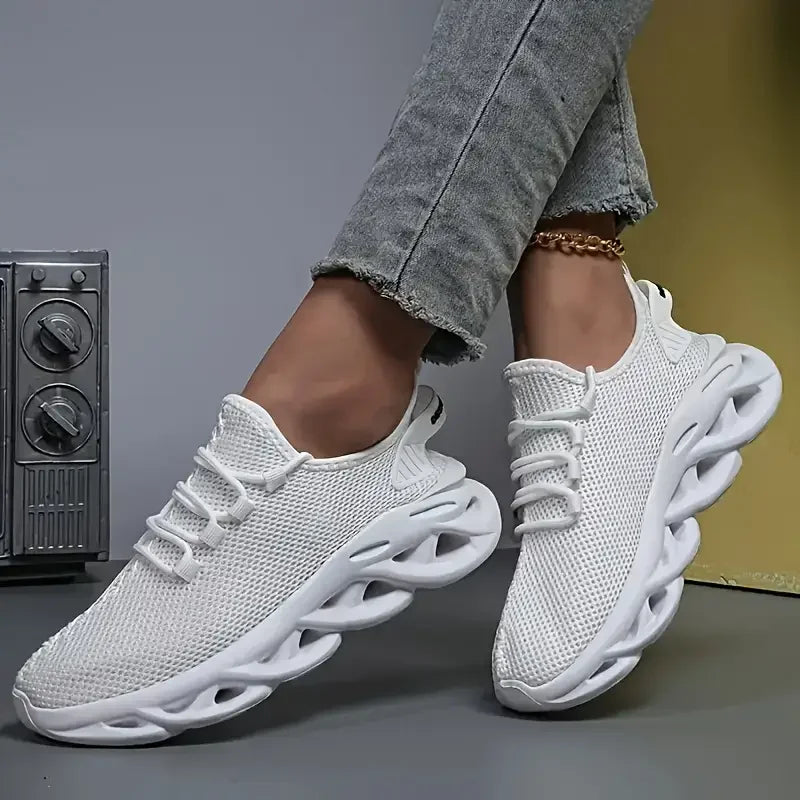 Men Casual Sport Shoes Breathable Lightweight Sneakers Outdoor Mesh Black Running Shoes Athletic Jogging Tenis Walking Shoes - Shoppiline