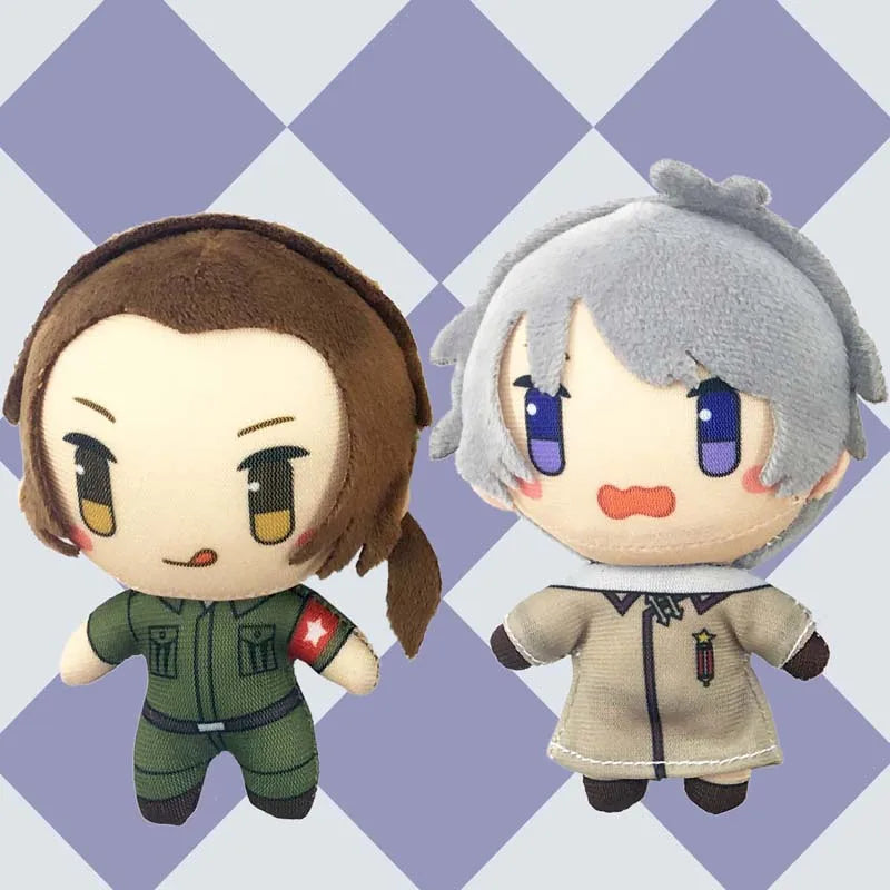 10cm Hetalia Axis Powers Mini Plush Doll Pendant Alfred F. Jones Arthur Kirkland Cosplay Stuffed Toy For Anime Fans - Shoppiline