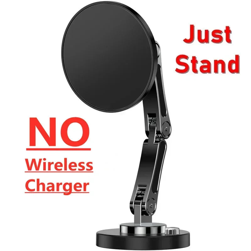 Magnetic Car Wireless Charger Stand Magnet Car Mount Fast Charging Station Phone Holder Bracket For Macsfae iPhone 15 14 13 12 - Shoppiline