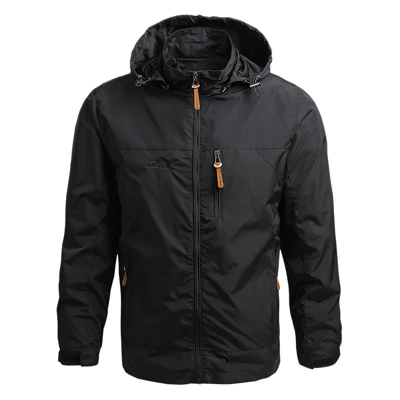 Windbreaker Herren Taktische Jacke Wasserdicht Outdoor Kapuzenmantel Sport Militär Europäische Größe S-5XL Feldklettern Dünne Oberbekleidung