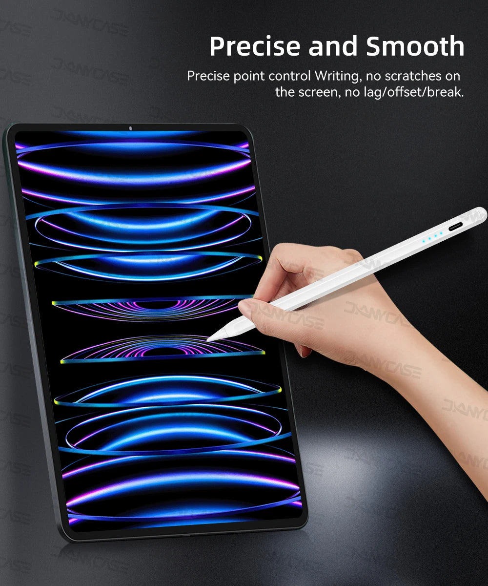 For iPad Pencil 2025 M3 Stylus Pen for Air 6 M2 Pro M4 M5 with Palm Rejection for iPad Pro 11 12.9 13 7/8/9/10/11th Mini5 6 7