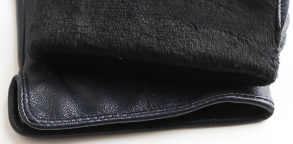 Women's sheepskin gloves winter warm plus velvet short thin touch screen driving color women's leather gloves good quality -2226