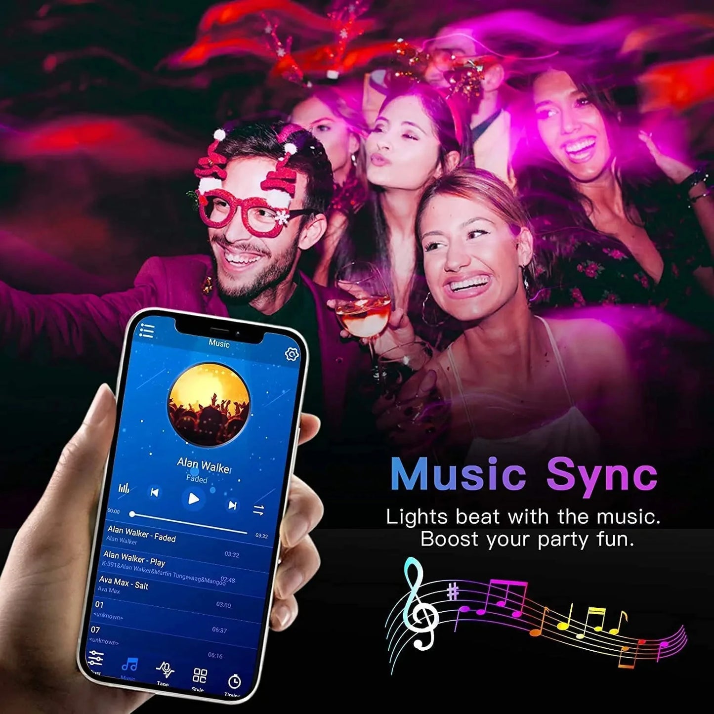 5V LED-Streifen USB RGB 5050 LED-Lichtband Musik-Synchronisation App-Steuerung Luces Led Flexible Lampe für Raumdekoration TV-Hintergrundbeleuchtung