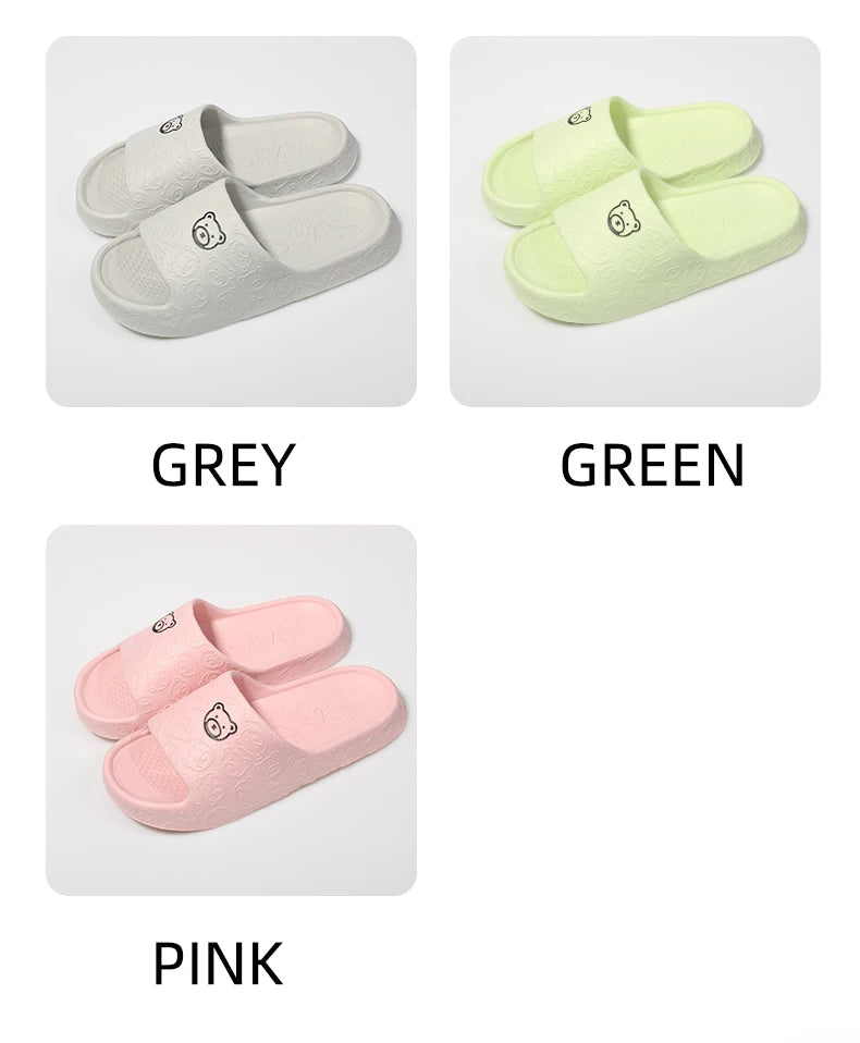 Non-Slip Slippers Female Outer Wear 2024 New Bathroom Indoor Home Sandals Female Summer Eva