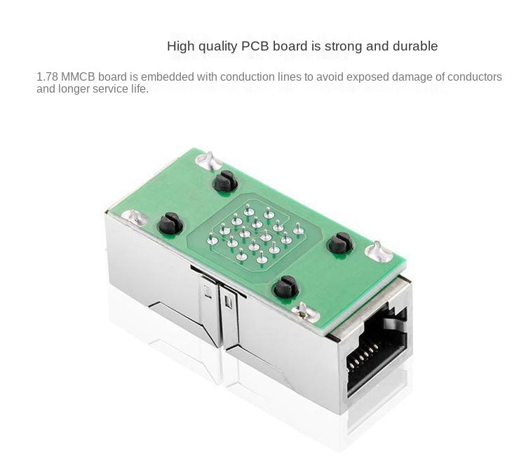 Network cable butt connector extender adapter rj45 network monitoring broadband crystal head adapter straight connector connecti