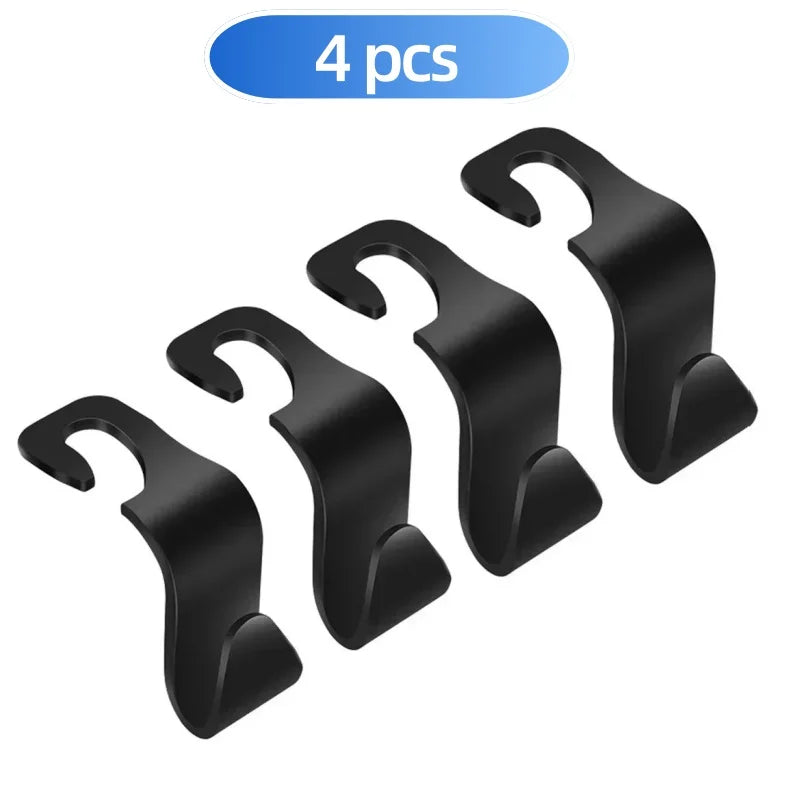 2/4/8 PCS Car Seat Back Hook Universal Car Single Hook Hanger Headrest Storage Hanger Clip High Quality Car Interior Accessories