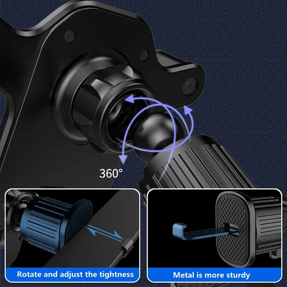 Gravity Car Phone Holder Air Vent Clip Mount for 4.7-7 inch Smartphone Universal Shockproof Stand for iPhone Samsung Xiaomi