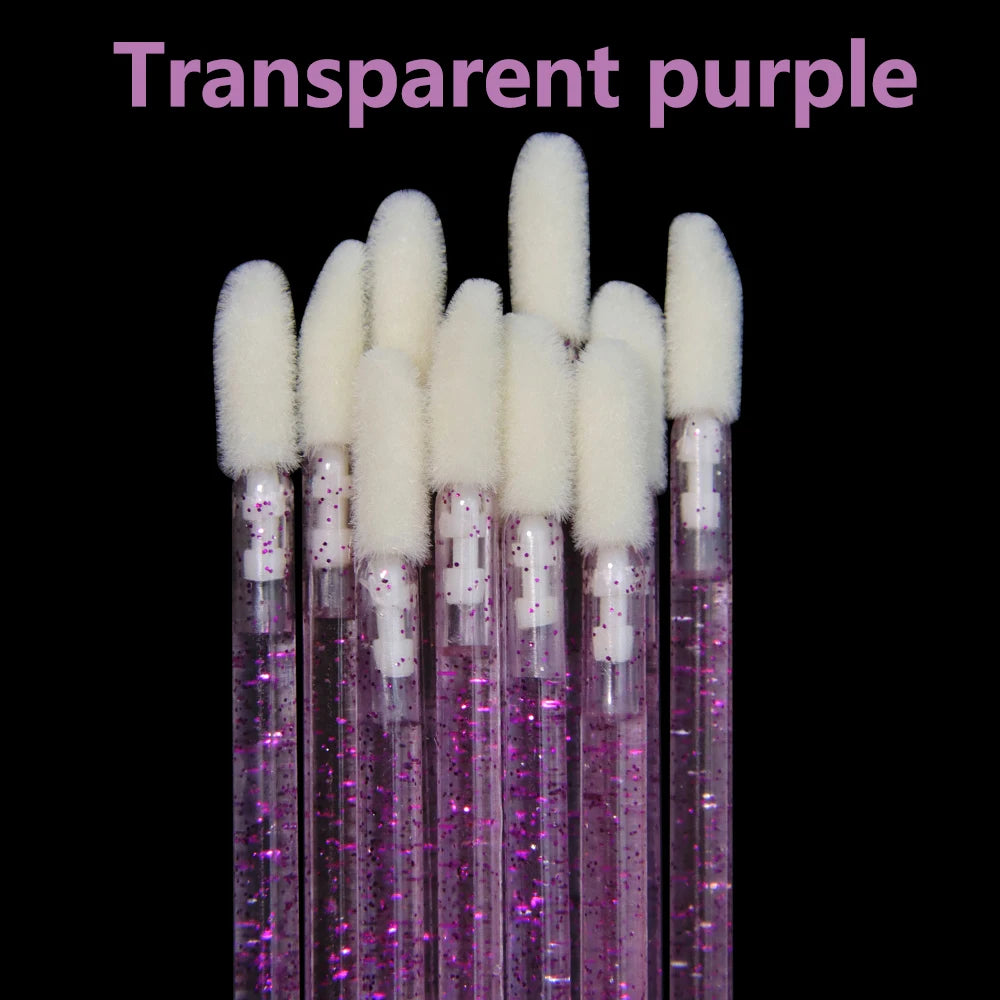 50 Pcs Disposable Cosmetic Lip Brush Makeup Lipstick Mascara Wands Applicators Eyelash Cleaner Lip Gloss Make Up Brushes Tools