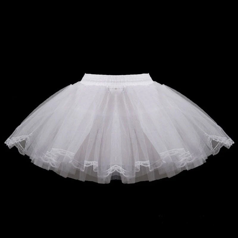 Flower Girls Petticoat Underskirt Cosplay Party Children kids Enfant Fille Lolita Ballet Tutu Skirt Enaguas Sottogonna Mini