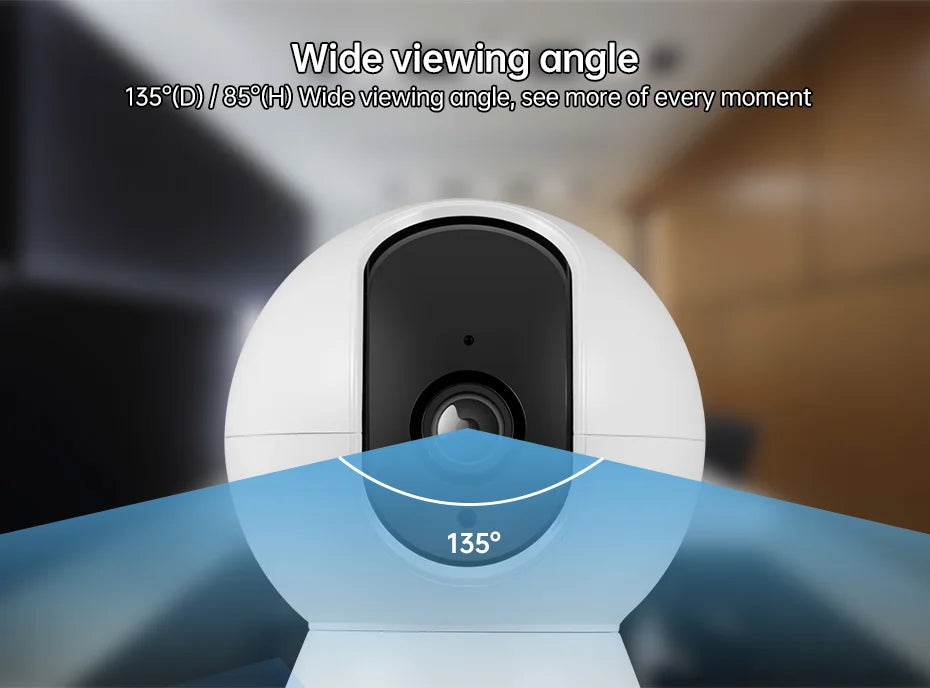KERUI 5MP 4K WiFi IP Camera Works With Tuya Indoor Wireless Smart Home Security Human Detect Surveillance Camera Auto Tracking - Shoppiline