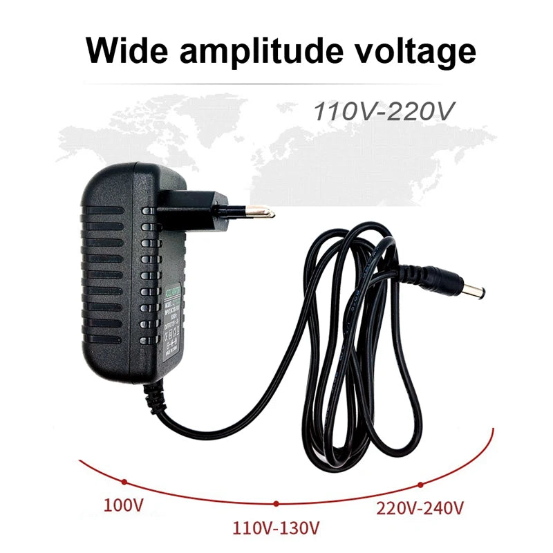 Power Adapter AC 100-240V Input DC Output Supply Charger EU 12V Universal Converter Europe Plug for Camera DVR LED Robot LED DVR