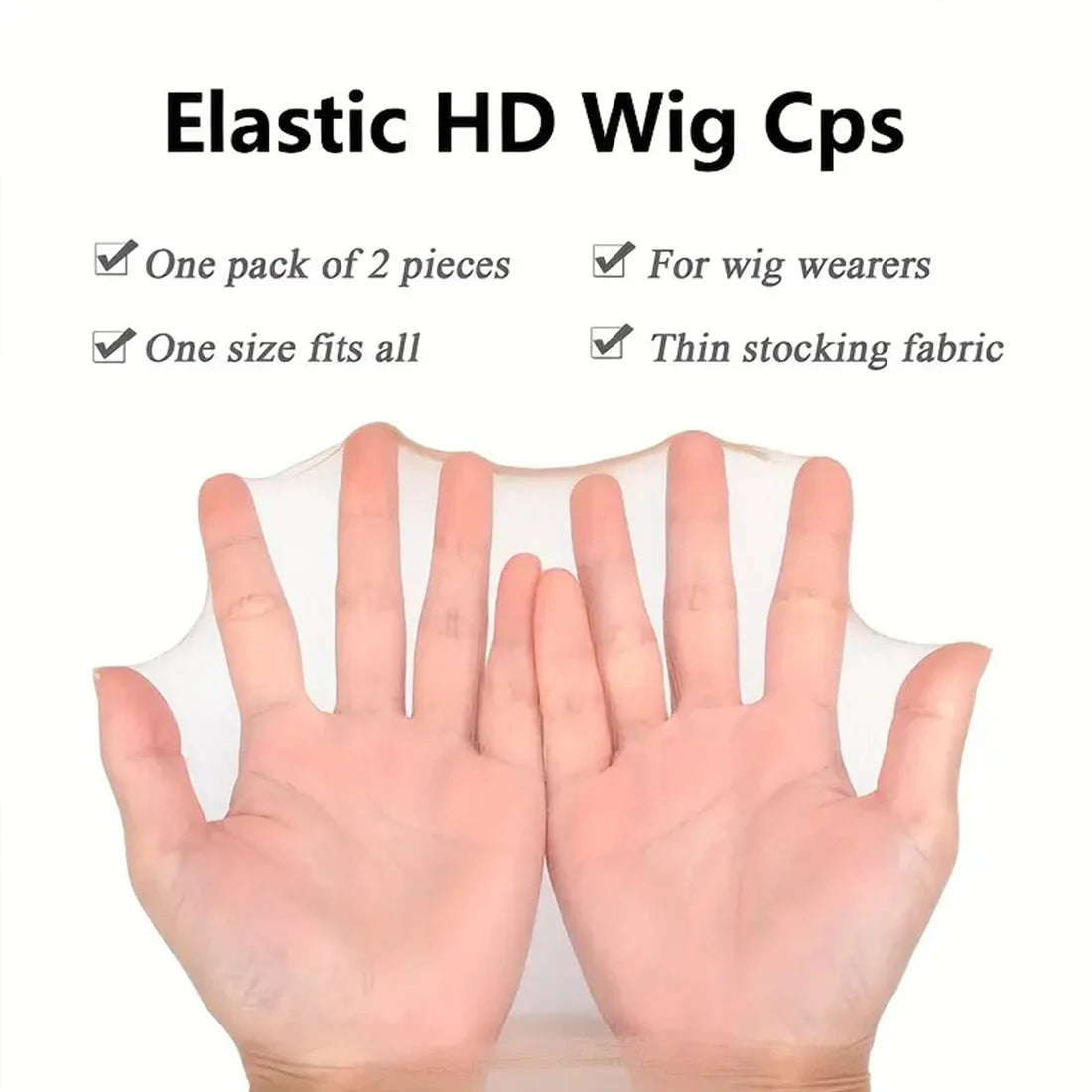 Wholesale New High Quality HD Transparent Wig Cap Nylon Stocking Caps Bulk Elastic wig cap Wig tool for Lace Front Wigs Women ﻿