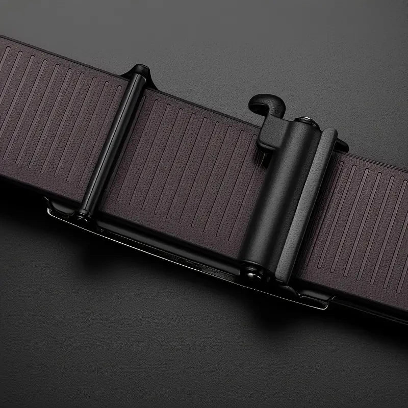 Men's Business Belt Alloy Automatic Buckle Belt Fashion Belt Luxury Jeans Belt PU Leather High-Quality Straps