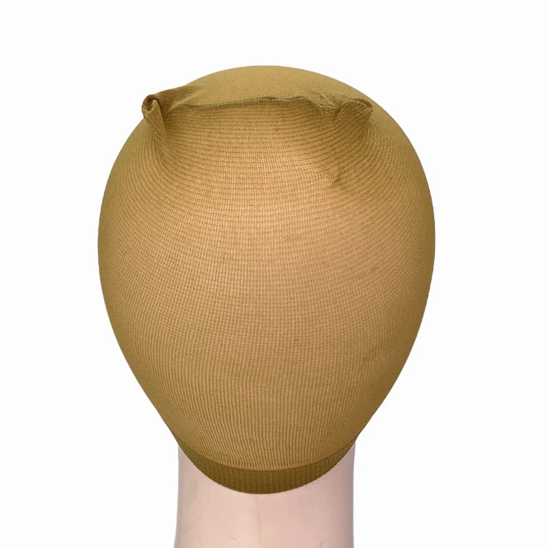 2pcs/Bag Top Stocking Wig Cap Hair Net For Weave Hair Wig Nets Black Brown Stretch Mesh Wig Cap For Making Wigs