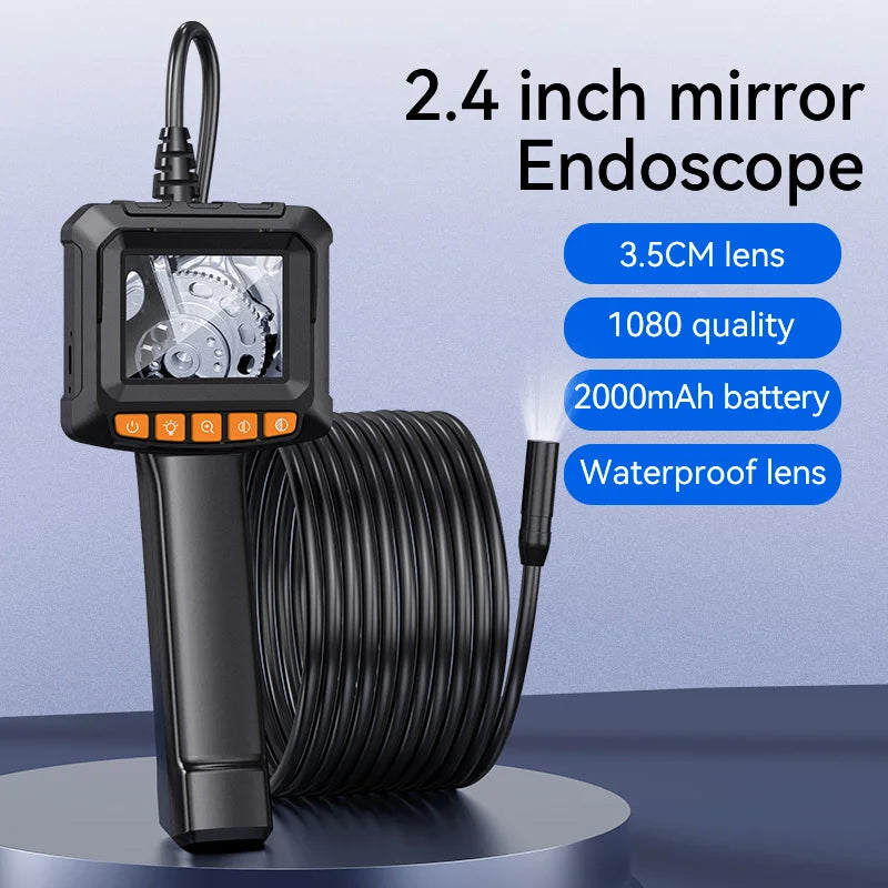 Industrial Endoscope Camera 4.3 "Single Dual Lens HD 1080P Car Inspection Borescope IP67 Waterproof Sewer Camera With LED - Shoppiline