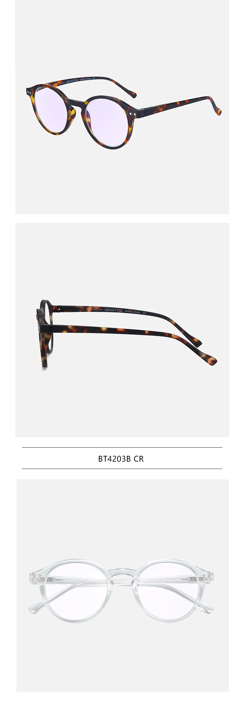 ZENOTTIC  Anti Blue Light Blocking Reading Glasses Women Men Anti-Glare Presbyopic Computer Eyeglasses Diopter from +0 to +4.0