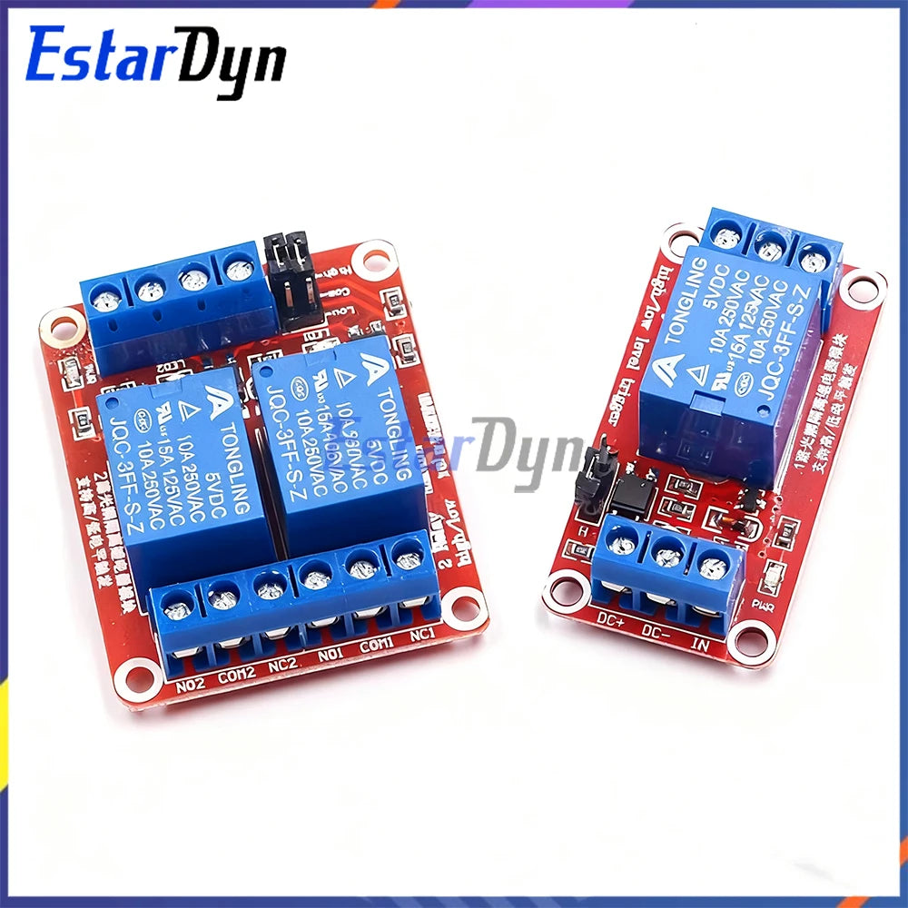 1 2 4 8 Channel 5V 12V Relay Module with Optocoupler, High Low Level Trigger Shield for Arduino PIC AVR MCU DIY Projects