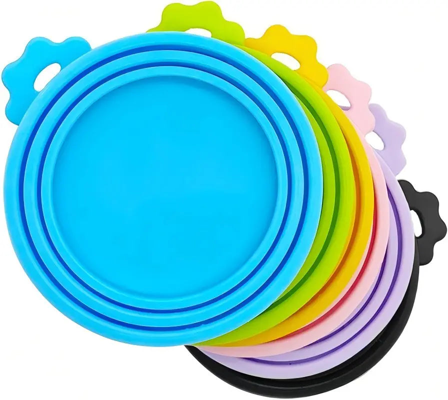 Silicone food storage pet can lid, reusable, suitable for most sizes of cat and dog food cans