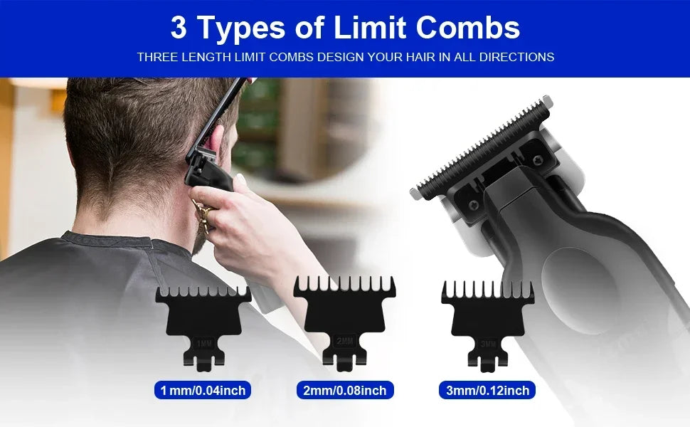 Kemei Hair Clipper Km-809A Km-2299 Km-2024 UBS Rechargeable Cordless Beard Trimmer Powerful Electric Hair Clippers for Men