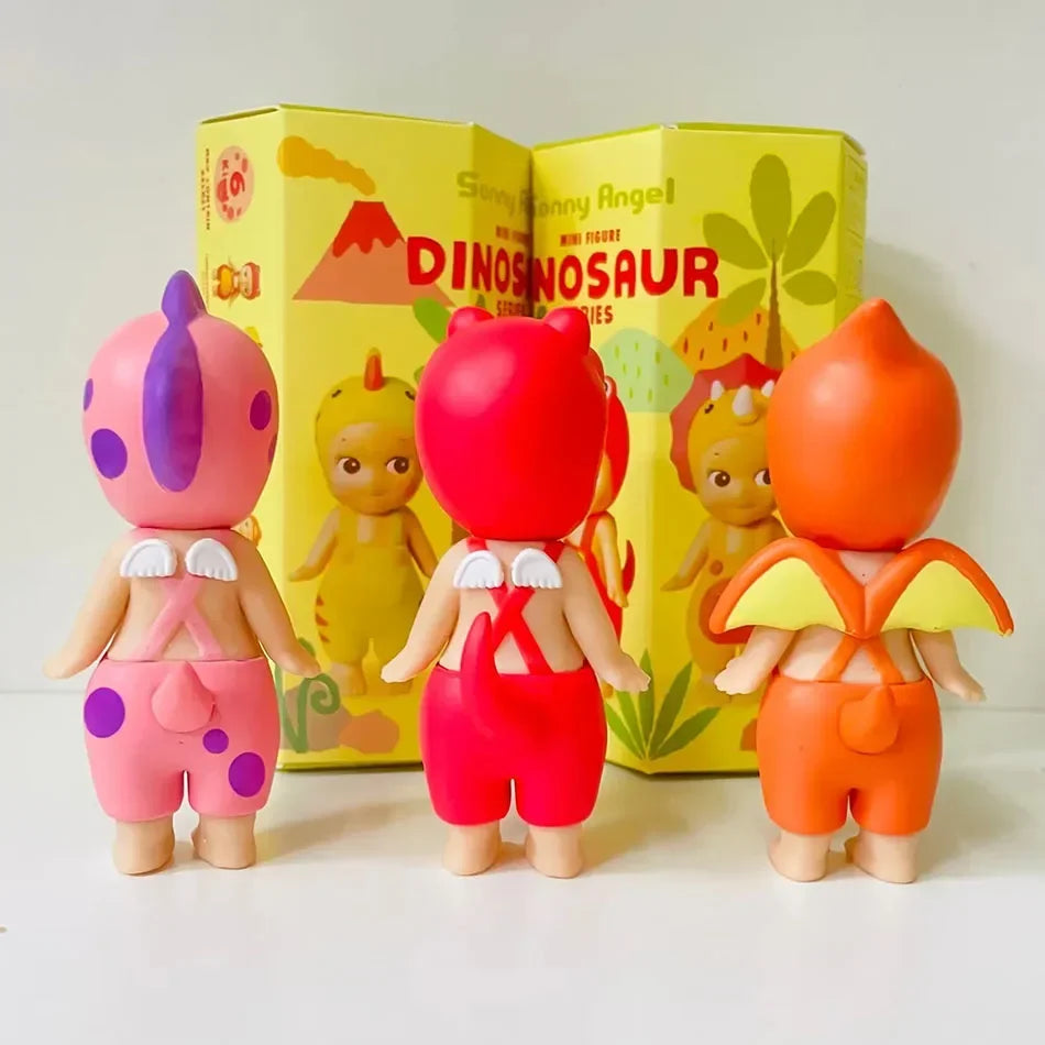 New Sonny Angel Dinosaur Series Hippers Harvest Cute Hippie Doll Trendy Car Mobile Phone Ornaments Dumplings Children'S Toy Gift - Shoppiline