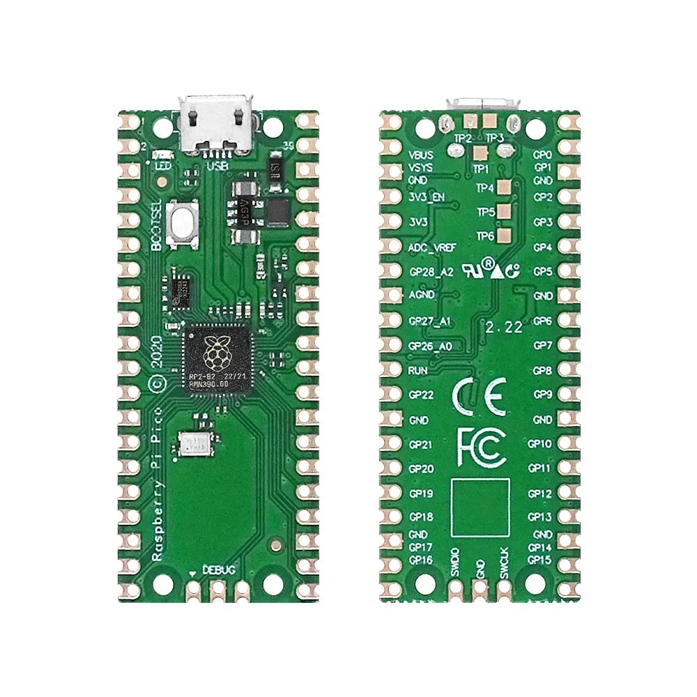 Carte Raspberry Pi Pico RP2040 PICO W double cœur 264 Ko ARM Micro-ordinateurs basse consommation Processeur Cortex-M0+ hautes performances