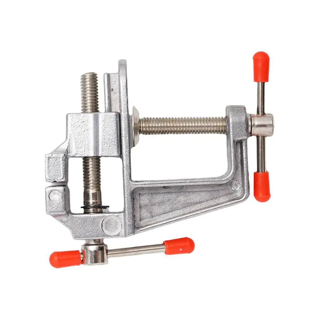 1pc Mini Workbench Vise with 3.5" Aluminum Jaw - Multi-Functional Precision Clamp for Jewelry, Woodworking & DIY Projects