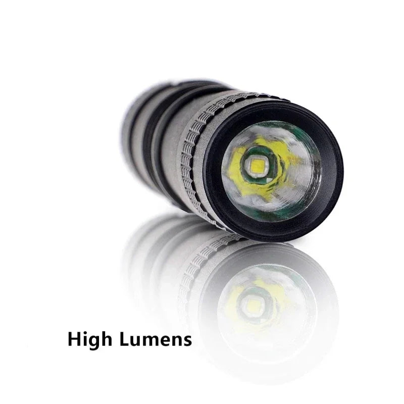 Ultra Bright Mini Portable LED Pen Light High Lumens Pocket Flashlight Handheld Torch for Camping Outdoor Emergency Use
