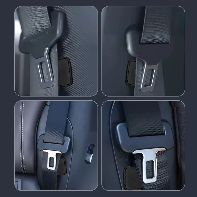 1/2pcs Suede Magnetic Suction Car Seat Belt Fixing Clips Auto Belt Holder Stabilizer Fastener Adjustable Clip Seatbelt Stopper