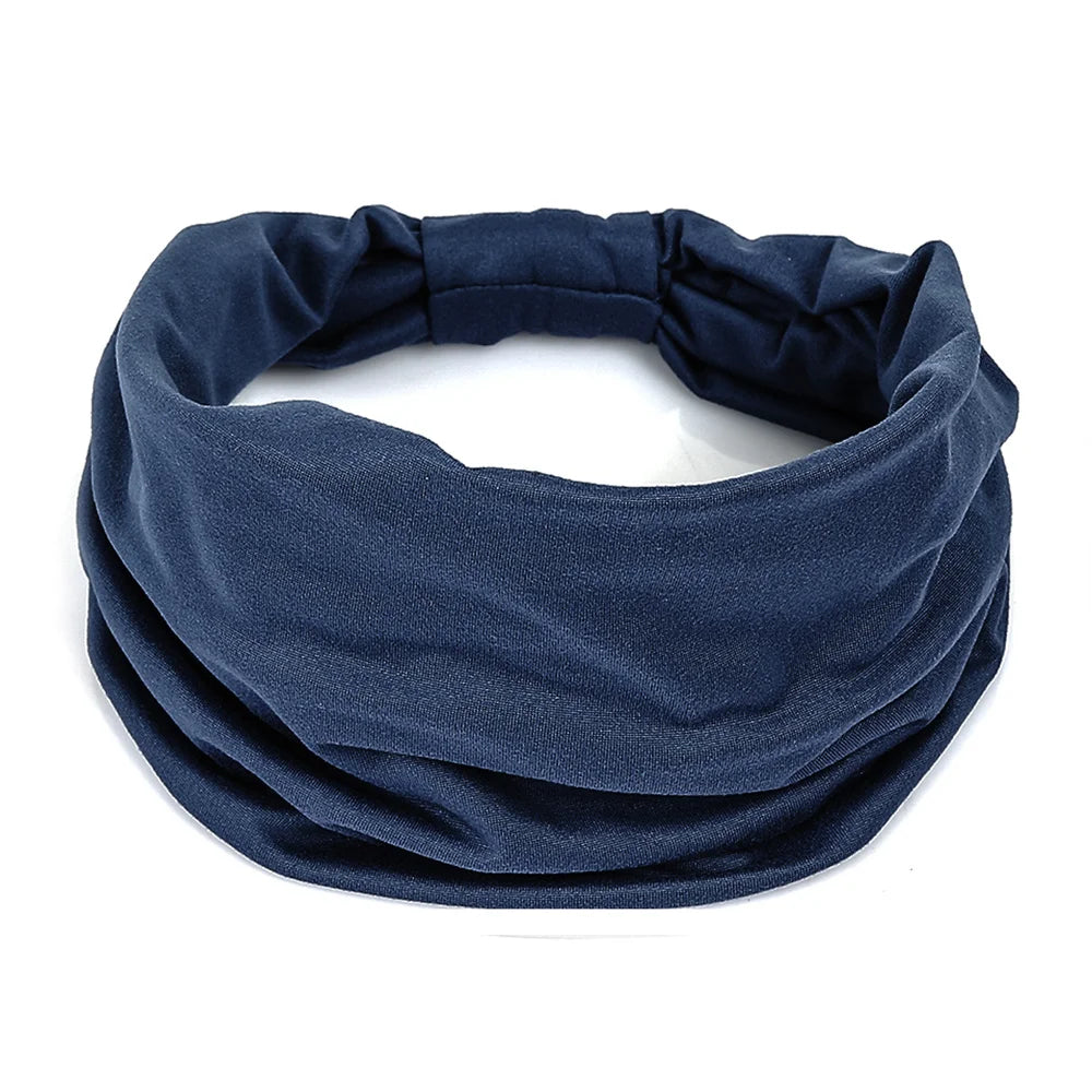 Bandeaux larges pour femmes, antidérapants, doux, élastiques, pour yoga, course, sport, entraînement, gym, turbans, bandanas