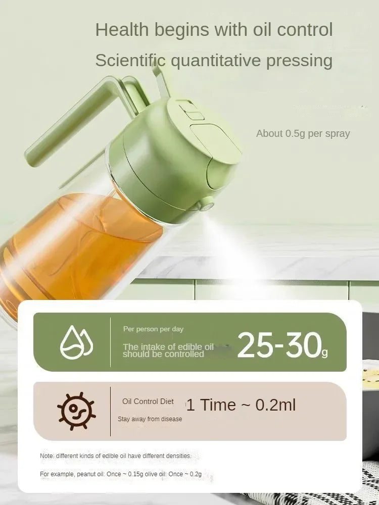 Pour and Spray Oil Dispenser Bottle – High Capacity Kitchen Fryer for Olive Oil