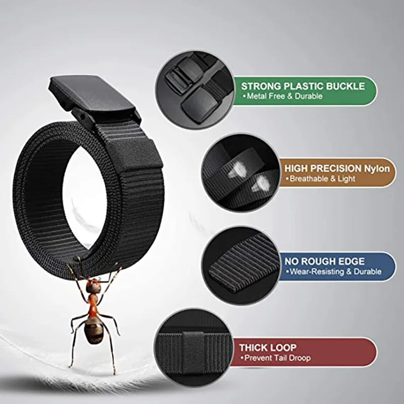 Men's Nylon Braided Belt, Non-Metallic Automatic Buckle, Daily Commute, Outdoor Mountaineering Training Belt