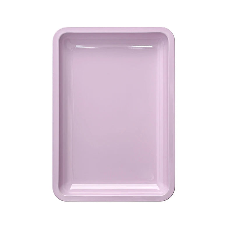 1pcs Stainless Steel Cosmetic Storage Tray Nail Art Equipment Plate Doctor Surgical Dental Tray Nails Dish Tool Storage Tray