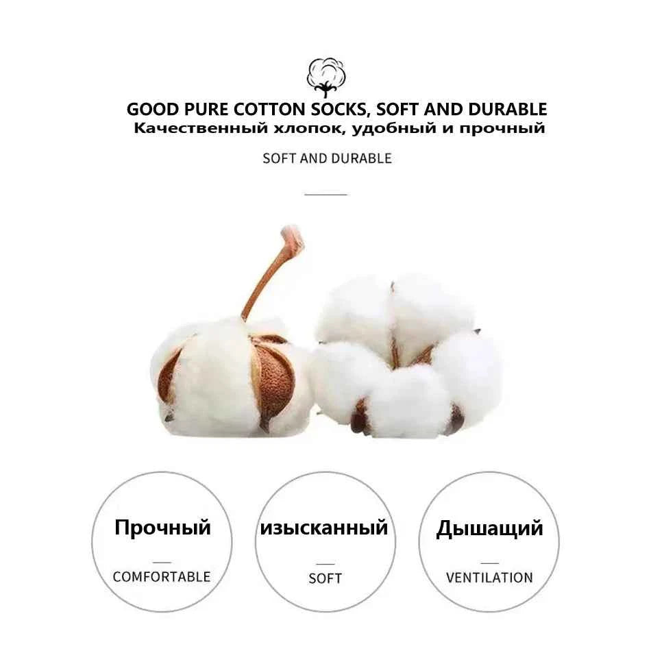 10 Pairs Men's Cotton Socks New Style Black Business Men Socks Soft Breathable Summer Winter for Male Socks Plus Size 38-47