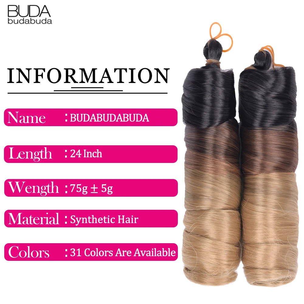 French Curls Braiding Hair Extensions Synthetic Hair Loose Wave Spiral Curl Braids High Temperature Ombre Pre Stretched Hair