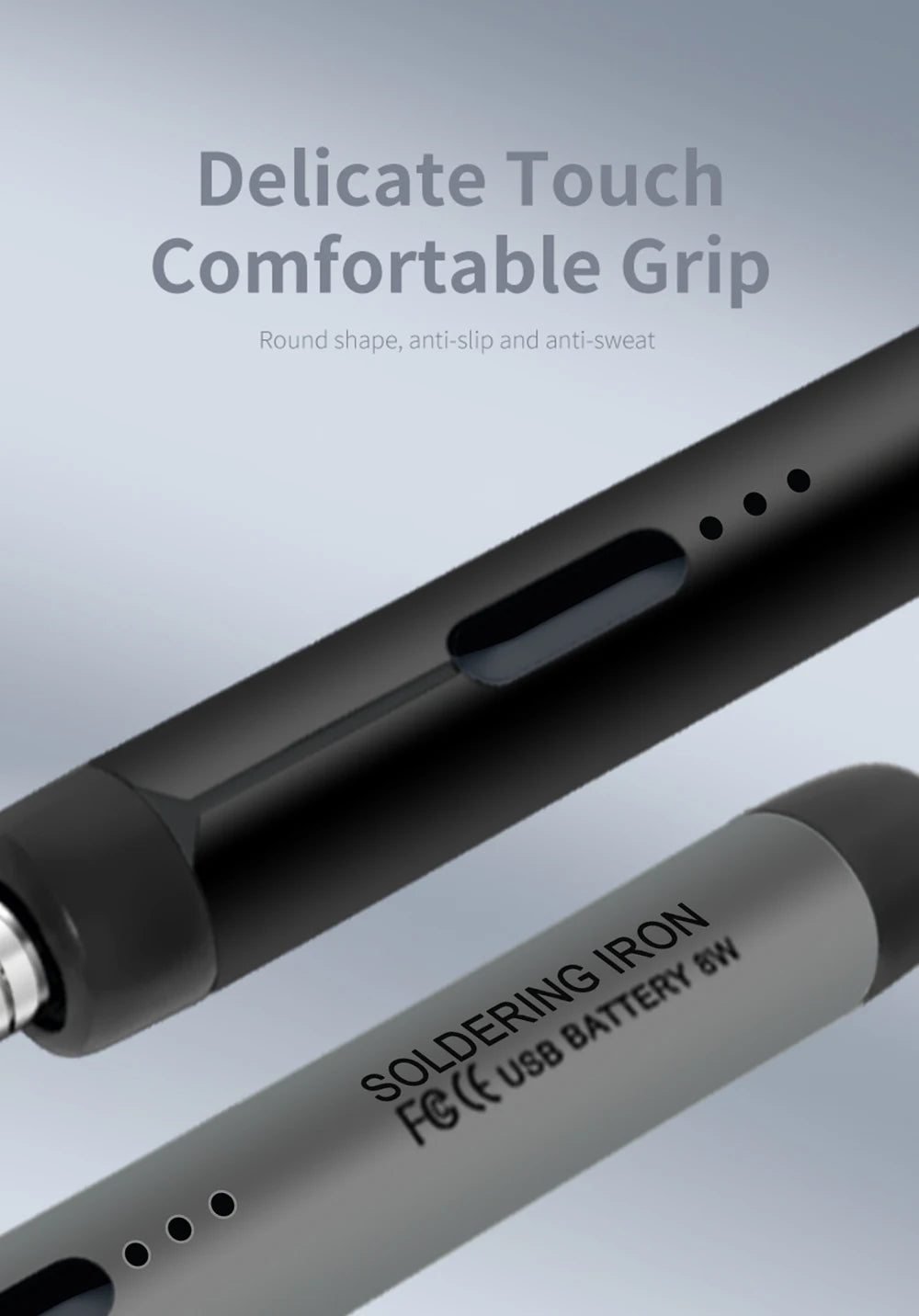 USB soldering iron mini small soldering iron set portable household type-C interface 800mAh battery Adjustable temperature