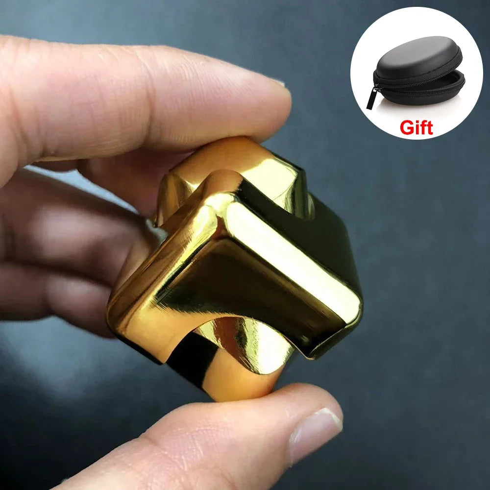 Kreisel-Fidget-Spinner aus Metalllegierung für Erwachsene, Anti-Stress-Spielzeug, Fingergyroskop, Anti-Angst-Metallhammer-Spielzeug