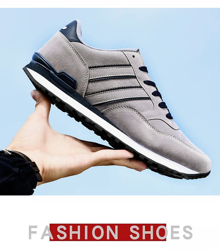 2024 New High Quality Men's Sneakers Leather Casual Shoes Autumn Breathable Men Shoes Male Flat Shoe - Shoppiline