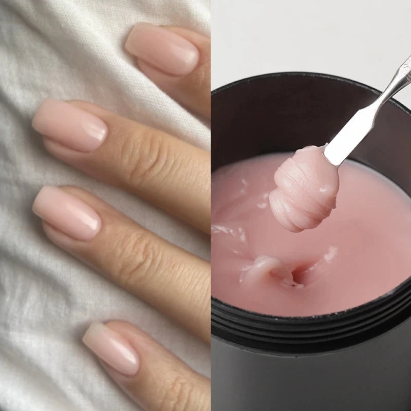 MSHARE Poly Nails Acryl Gel 60ml Builder UV Led Acrylgel Nagelverlängerungen Acryl Rosa Weiß Klar Acrylat HEMA TPO-freies Gel