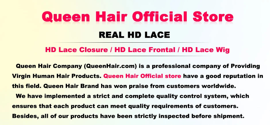 Queen Hair Real HD Frontal/Closure Only Invisible Melt Skin Lace 13x6 13x4 4x4 4x6 5x5 6x6 7x7 Raw Human Hair Body Wave/Straight