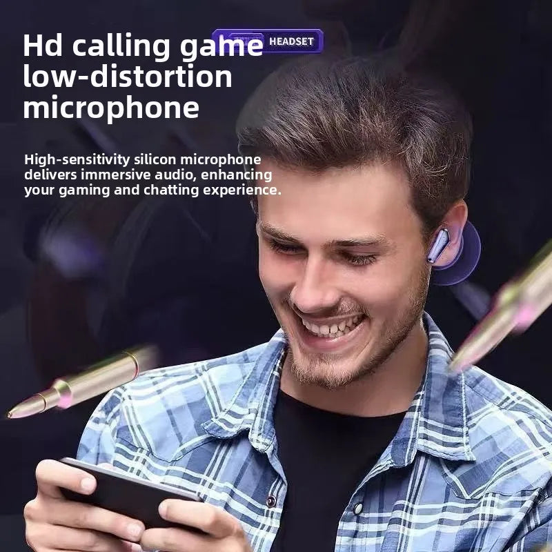 True Wireless Earbuds, Mini Couple In-Ear Headphones, Sports Stereo Bass, HD Call, Gaming, Universal for Android iOS Phones
