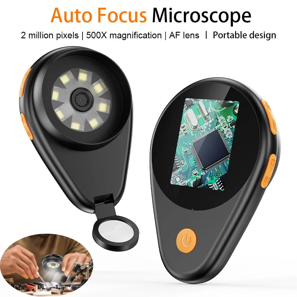 2.0inch 500X Digital Microscope 1080P Video Coin Microscopio with Magnifying Glass Wiht 8Leds for Electronics Repair Windows/Mac - Shoppiline